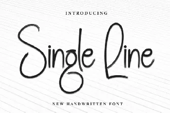 Single Line Display font