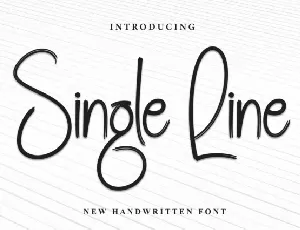 Single Line Display font