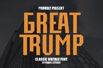 Great Trump font