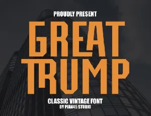 Great Trump font