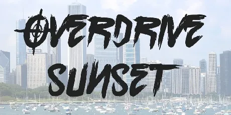 Overdrive Sunset font