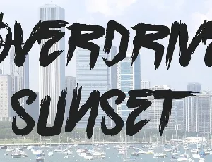 Overdrive Sunset font