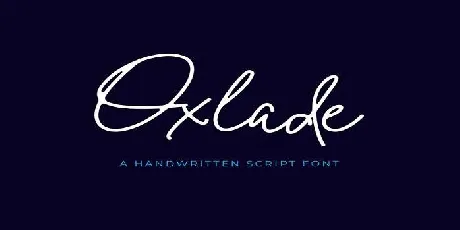 Oxlade font