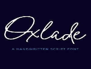 Oxlade font