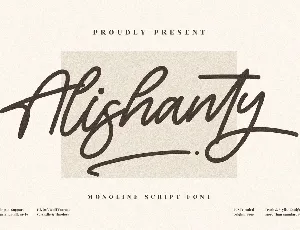 Alishanty font