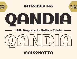 QANDIA font