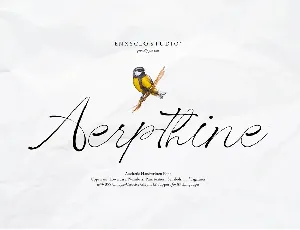 Aerpthine font