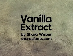 Vanilla Extract font