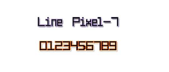 Line Pixel-7 font