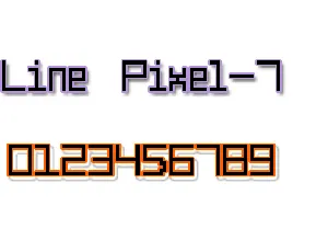 Line Pixel-7 font