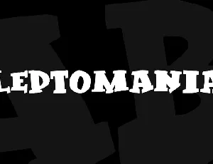 Kleptomaniac font