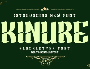 Kinure font