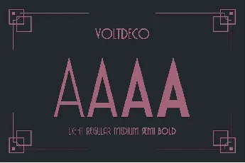 Voltdeco font