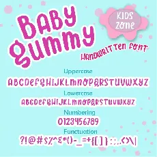 Baby Gummy Display font