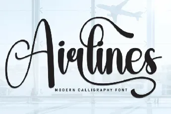 Airlines Script font