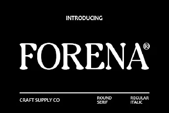 Forena font