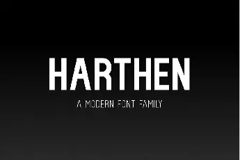 Harthen font