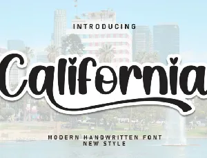 California Display font