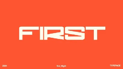 First font