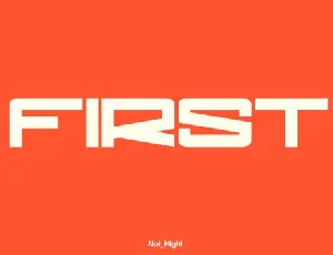 First font