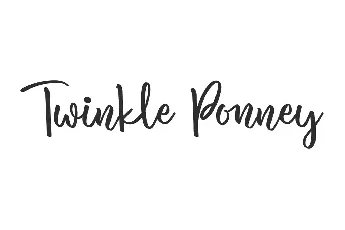 Twinkle Ponney Demo font