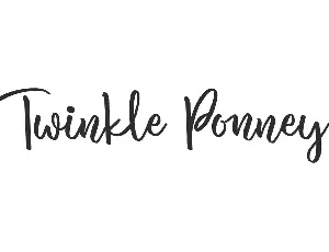 Twinkle Ponney Demo font