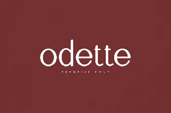 Odette font