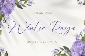 Winter Raya font