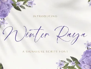 Winter Raya font