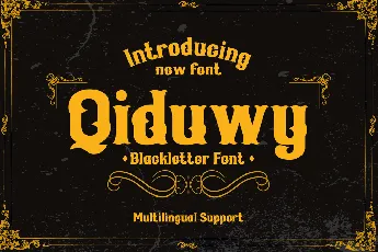 Qiduwy font