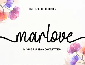 Marlove font