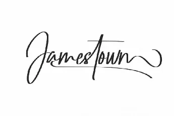 Jamestown Calligraphy font