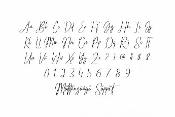 Jamestown Calligraphy font