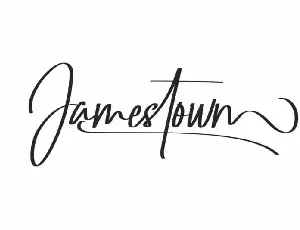 Jamestown Calligraphy font