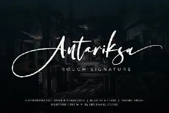 Antariksa Script font