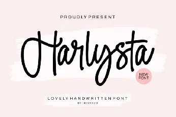 Harlysta Script font