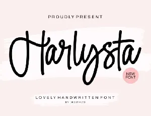 Harlysta Script font