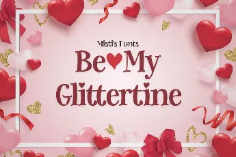 Be My Glittertine font