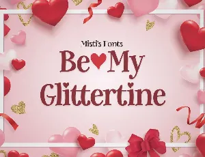 Be My Glittertine font