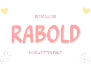 Rabold Display font