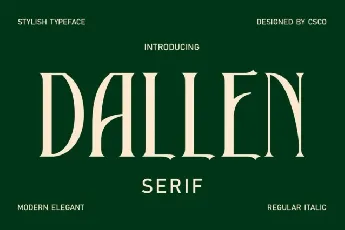 Dallen font