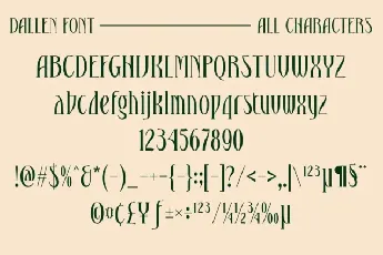 Dallen font