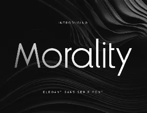 Morality font