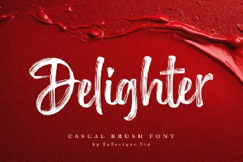 Delighter Brush font