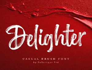 Delighter Brush font