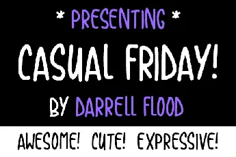 Casual Friday font