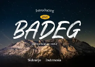 Badeg font