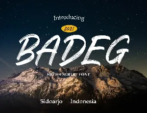 Badeg font