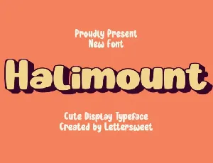 Halimount Display font