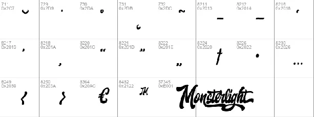 Monsterlight font